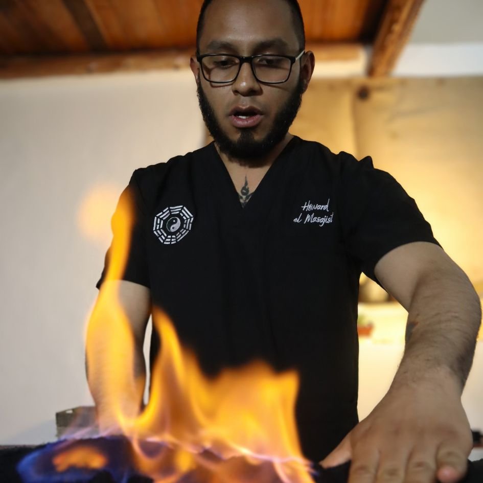 massage with fire in cusco